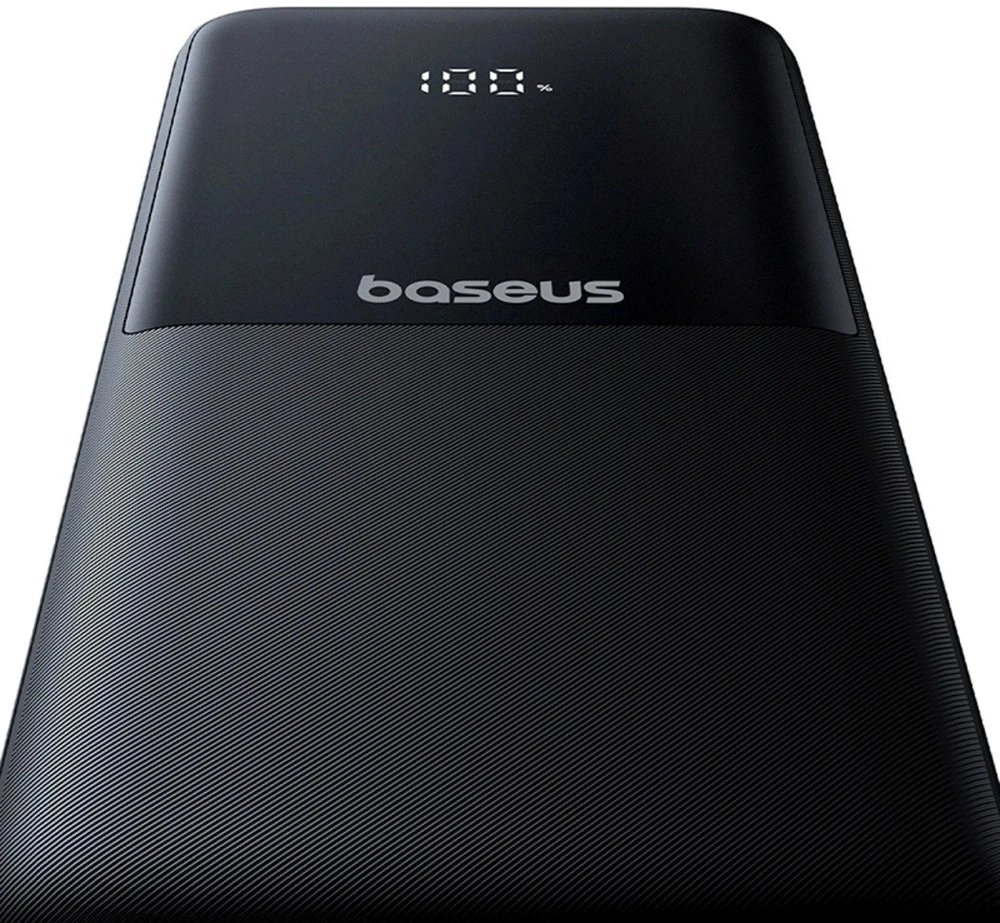 Baseus Lipow Powerbank with dual built-in cable and display 10000mAh 22.5W Juodas