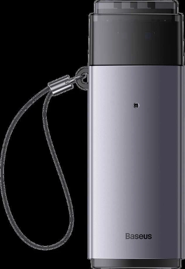 Baseus Lite serijos SD/TF atminties kortelių skaitytuvas, USB - pilkas