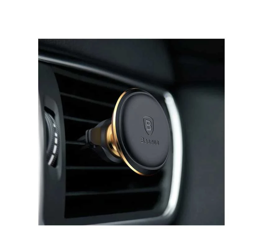 Automobilinis Baseus magnetinis telefono laikiklis į groteles - Auksinis