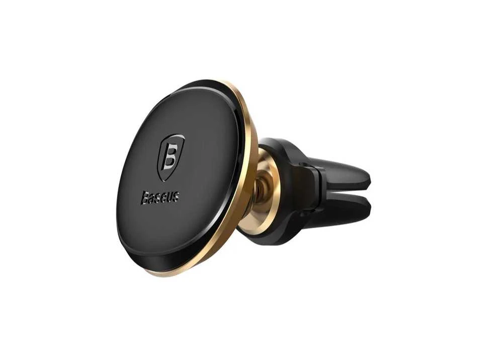 Automobilinis Baseus magnetinis telefono laikiklis į groteles - Auksinis