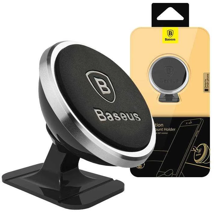 Baseus Magnetic automobilinis laikiklis išmaniajam telefonui (sidabrinis)