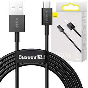 USB kabelis Baseus Superior iš USB į microUSB 2A 2.0m juodas CAMYS-A01