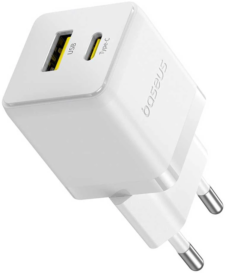 Baseus Palm 30W USB-C USB-A - balta