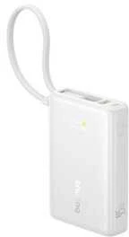 Baseus PicoGo Digital Ekranas 10000 mAh 45W balta