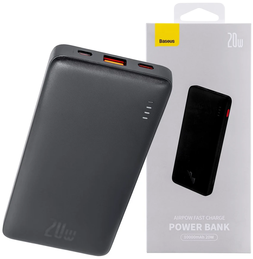 Baseus Airpow 10000mAh 20W maitinimo blokas (juodas)