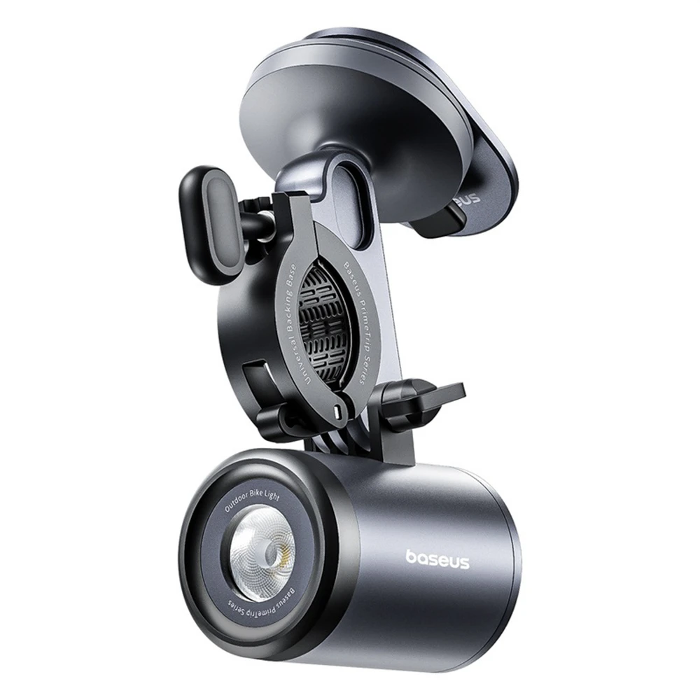 Baseus PrimeTrip Universal 3000mAh IP68 LED Holder with 2-in-1 Lamp - Juodas and Gray