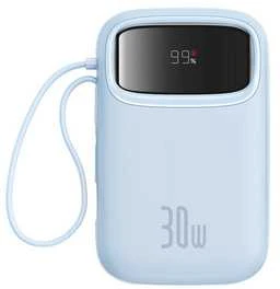 Powerbank Baseus QPow 2 10000mAh 30W 2xUSB-C (mėlyna)