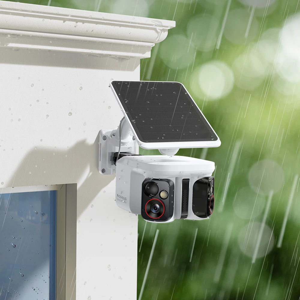 Baseus „Security X1 Pro“ dviguba kamera, 3K raiška – balta