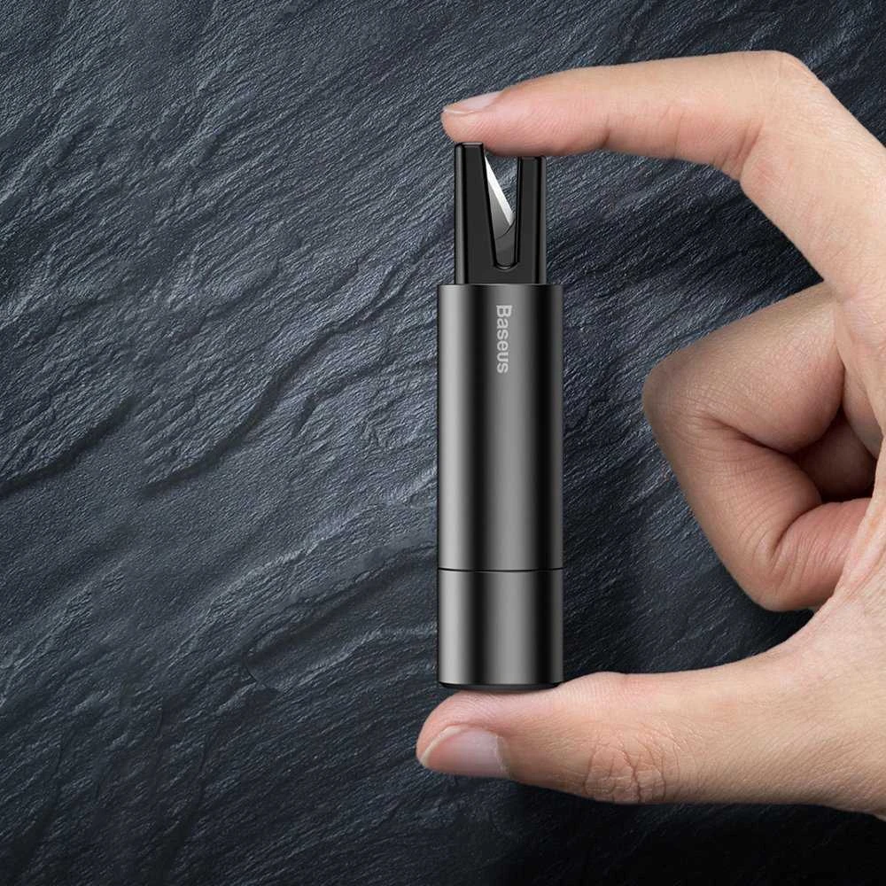 Baseus Sharp Tool apsauginis plaktukas (langų daužymas+apsauginio diržo pjovimas) Pilkas