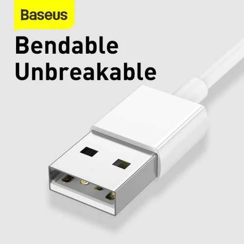 Kabelis Baseus Superior iš USB į microUSB+Lightning+Type-C 3.5A 1.5m baltas CAMLTYS-02