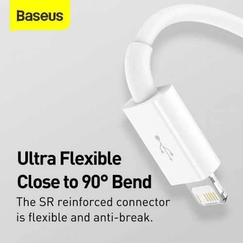 Kabelis Baseus Superior iš USB į microUSB+Lightning+Type-C 3.5A 1.5m baltas CAMLTYS-02
