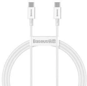 Kabelis Baseus Superior iš Type-C į Type-C 100W 1.0m baltas CATYS-B02
