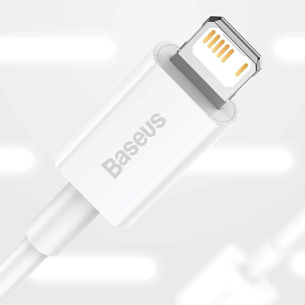 Kabelis USB A - IP Lightning 1.0m baltas Superior serijos BASEUS