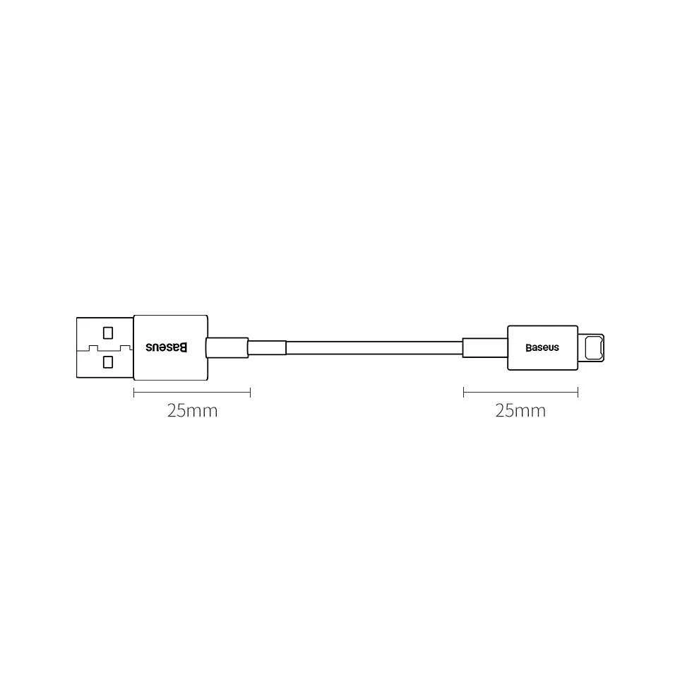 Kabelis USB A - IP Lightning 1.0m baltas Superior serijos BASEUS