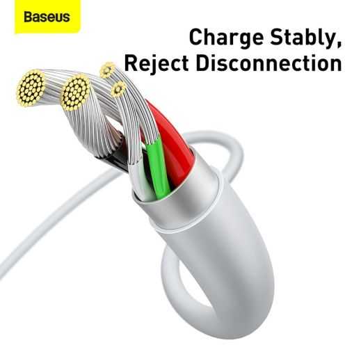Kabelis USB A - micro USB kištukas 1.0m 2A baltas Superior serija BASEUS