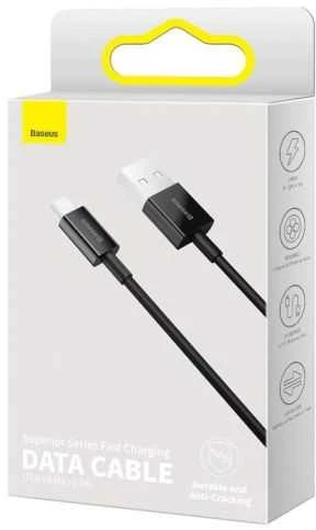 USB kabelis Baseus Superior iš USB į microUSB 2A 2.0m juodas CAMYS-A01