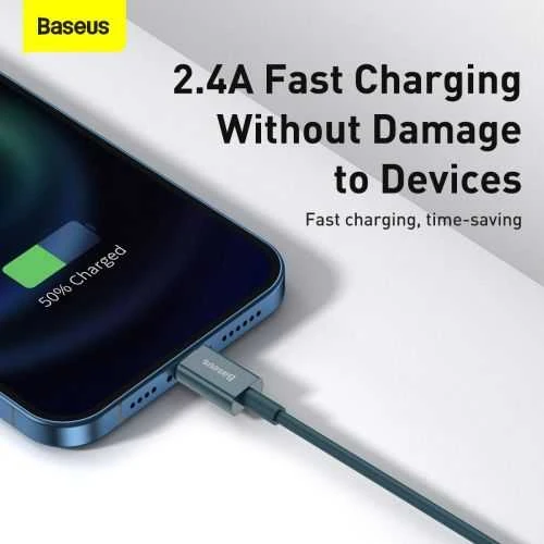Baseus Geresnis serija Kabelinė USB IP 2.4A 1m (mėlyna)