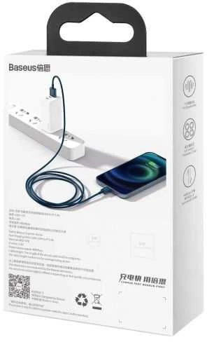 Baseus Geresnis serija Kabelinė USB IP 2.4A 1m (mėlyna)