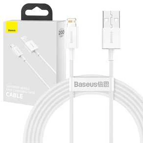 Kabelis  CABLE LIGHTNING TO USB 2M/Baltas CALYS-C02 BASEUS