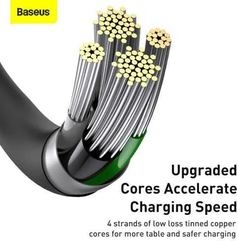 Baseus Superior Series USB - Lightning laidas 2.4A 2m - Juodas