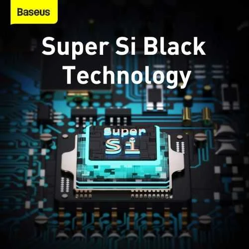 Baseus Super Si greitas įkroviklis 1C 25W su USB-C - USB-C kabelis 1m - Juodas