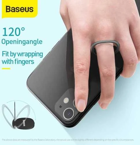 Baseus Invisible Ring telefono laikiklis / žiedas - Sidabrinis