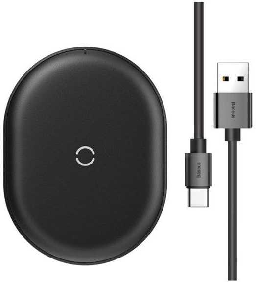 Belaidis indukcinis įkroviklis Baseus Cobble 15W - Juodas