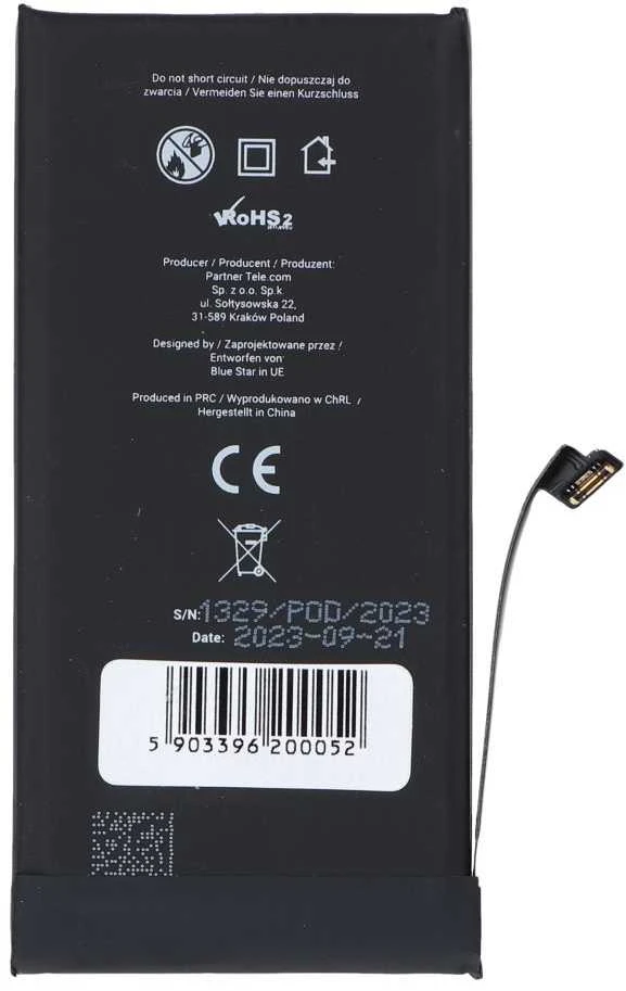 BlueStar iPhone 13 MINI baterija 2406 mAh Blue Star HQ