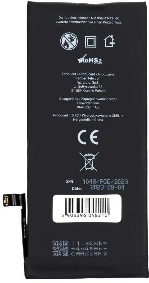 BlueStar iPhone XR baterija 2942 mAh Blue Star HQ