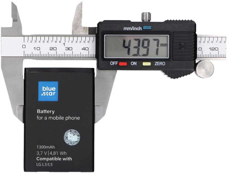 BlueStar Baterija for LG L3 / L5 / P970 Optimus Juodas / P690 Optimus Net 1300 mAh Blue Star Premium