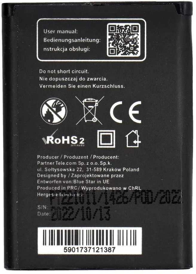 BlueStar Sony Ericsson K750i / W800 / W550i / Z300 1000 mAh Blue Star Premium baterija