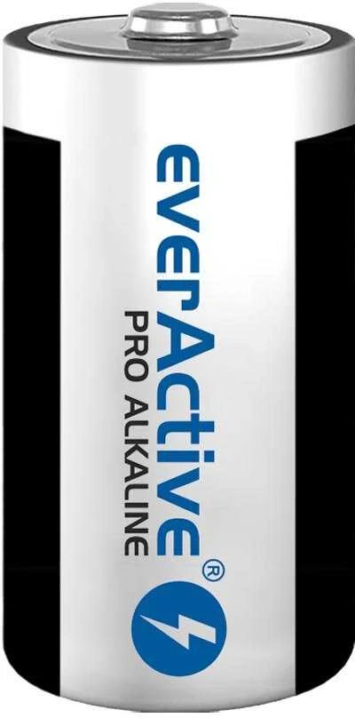 Šarminės baterijos „everActive Pro Alkaline LR20 D“ – 2 vnt. lizdinėje pakuotėje