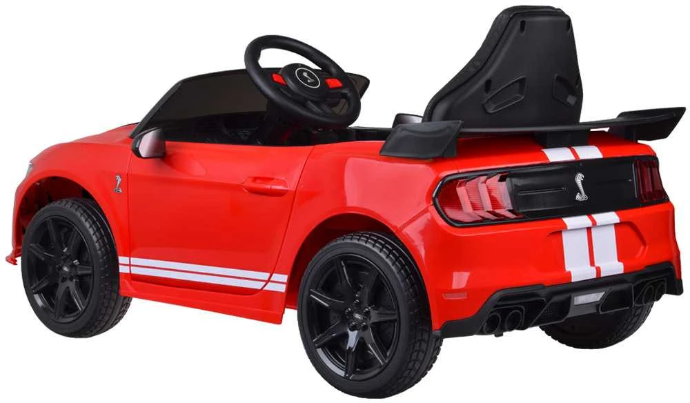Akumuliatorinis sportinis automobilis vaikams Jokomisiada Ford Mustang Shelby GT500 PA0306 | spalva: raudona