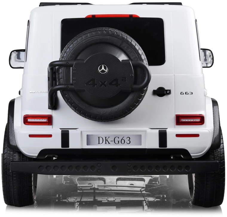 Jokomisiada Baterijomis varomas automobilis Mercedes G klasės 63 AMG 4x4 Panelinis radijas 2 asmenims PA0309
