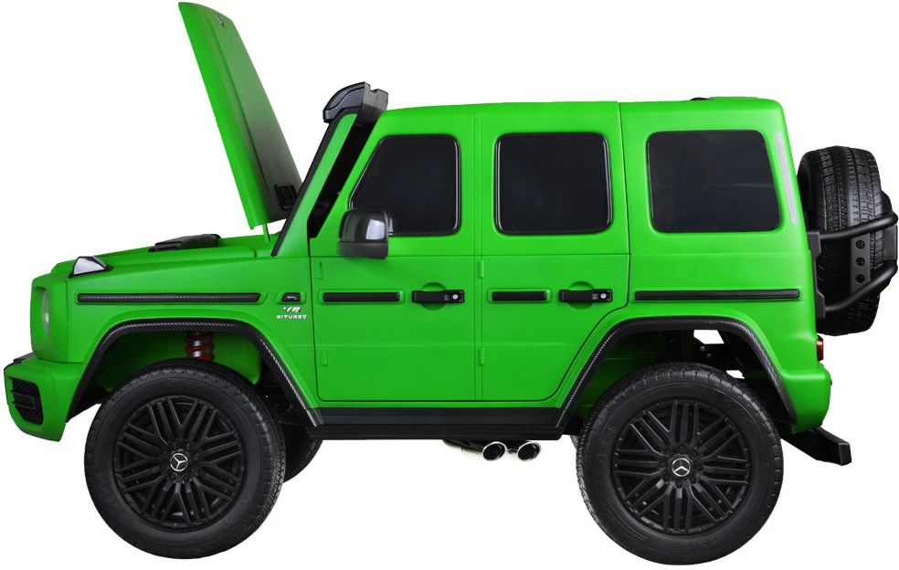 Jokomisiada Baterijomis varomas automobilis Mercedes G klasės 63 AMG 4x4 Panelinis radijas 2 asmenims PA0309