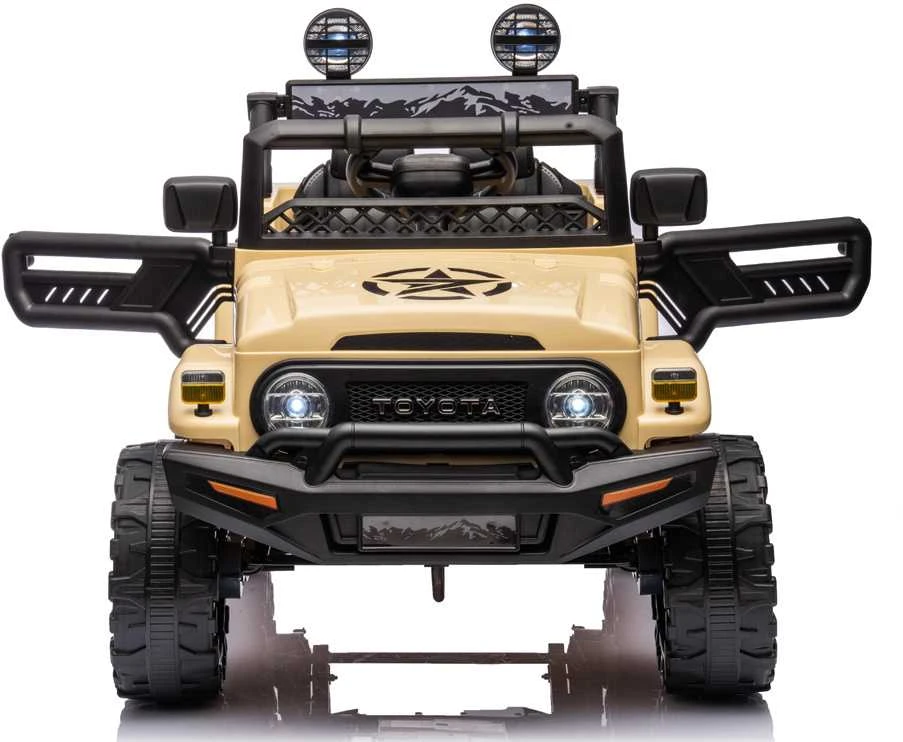 Akumuliatorinis automobilis vaikams Jokomisiada Toyota FJ CruiserHilux PA0301 | spalva: smėlio
