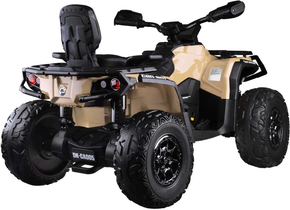Import Super Toys Jokomisiada Baterija varomas keturratis vaikams 2 asmenims CAN-AM OUTLANDER 4x4 LED panelė PA0326