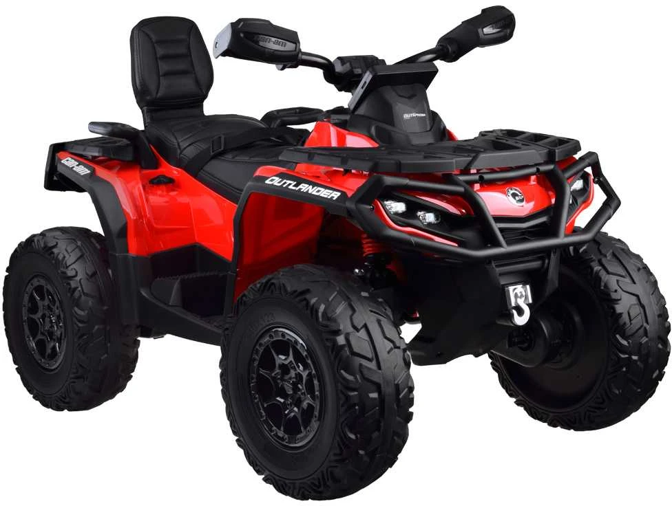 Jokomisiada Baterija varomas keturratis vaikams 2 asmenims CAN-AM OUTLANDER 4x4 LED panelė PA0326