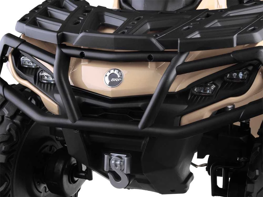 Import Super Toys Jokomisiada Baterija varomas keturratis vaikams 2 asmenims CAN-AM OUTLANDER 4x4 LED panelė PA0326