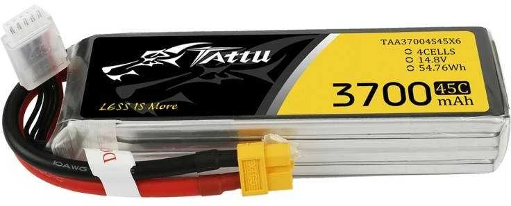 Gens Ace & Tattu Akumuliatorius Tattu 3700mAh 14.8V 45C 4S1P