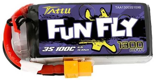 Gens Ace & Tattu Gens Ace Akumuliatorius Tattu Funfly 1300mAh 11.1V 100C 3S1P