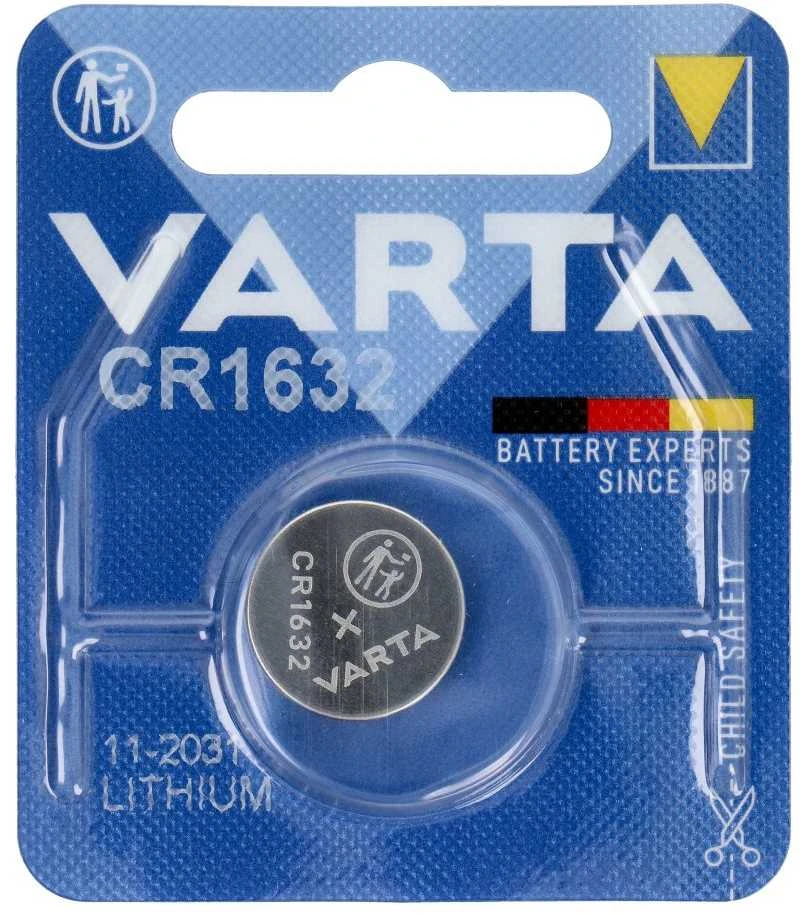 Varta Electronics CR1632 3V 137mAh elementas 6632, 1 vnt.