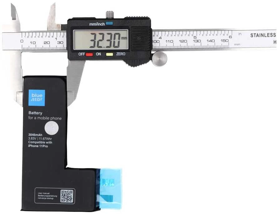 BlueStar Baterija be BMS iPhone 11 PRO 3046 mAh Blue Star HQ
