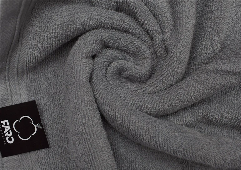 Bath towel Faro Tekstylia Bart. pilkas. 90 x 50 cm