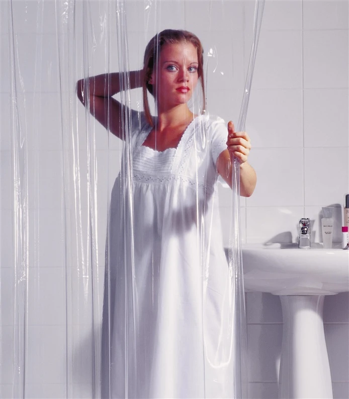 Vonios užuolaida RIDDER BRILLIANT 36000, skaidri, 200×180 cm
