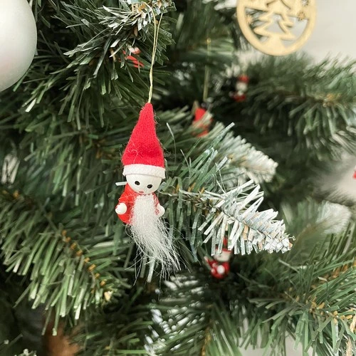Bombki/ RUHHY mediniai kalėdų eglutės žaisliukai FIGŪRĖLĖS, 10 vnt.