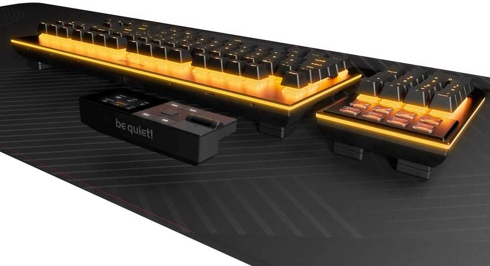 Klaviatūra žaidimams be quiet! Dark Mount be quiet! Silent Tactile su laidu mechaninė su pašvietimu juoda