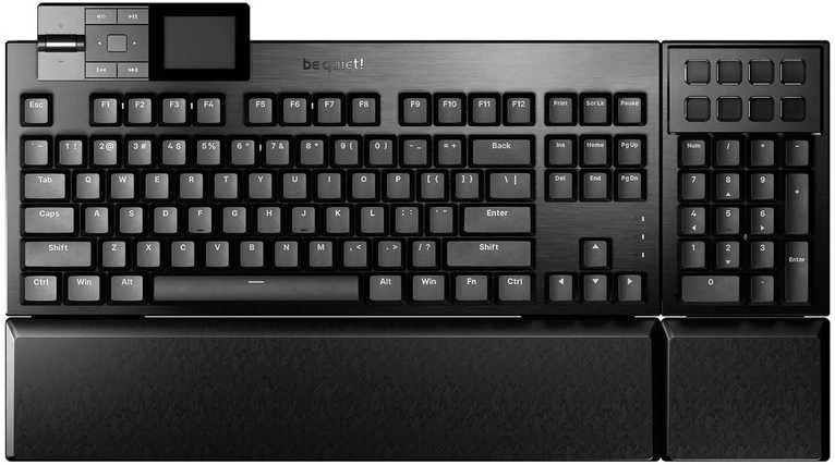 Klaviatūra žaidimams be quiet! Dark Mount be quiet! Silent Tactile su laidu mechaninė su pašvietimu juoda