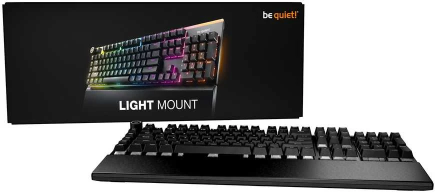 Klaviatūra žaidimams be quiet! Light Mount be quiet! Silent Linear su laidu mechaninė su pašvietimu juoda