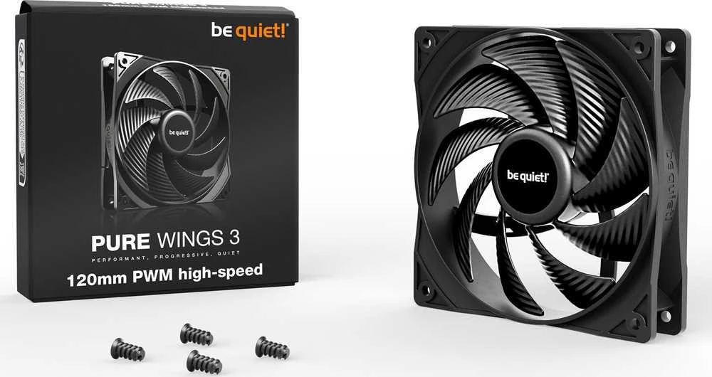 Be Quiet! LISTAN BE QUIENT PURE WINGS 3 120 mm PWM didelės spartos ventiliatorius